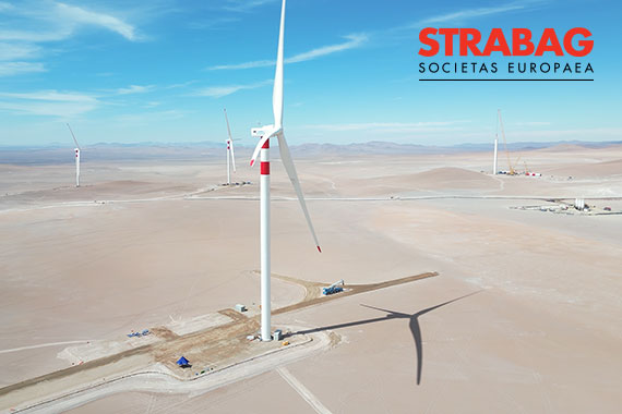 Strabag Nachhaltigkeitsprogramm - Bild mit Windrädern